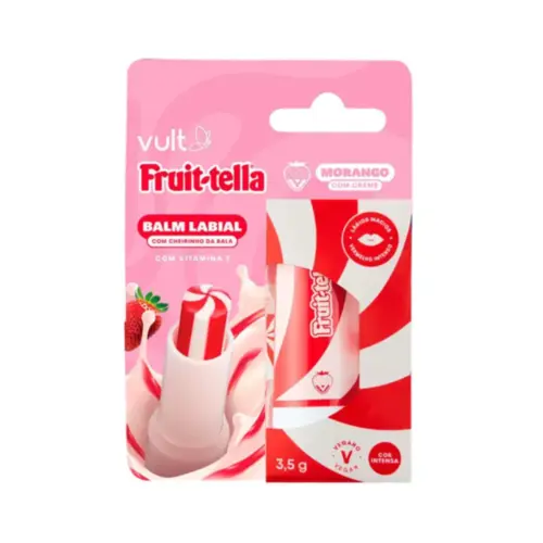 Balm Labial Vult Fruit-tella Morango com Creme Com 3,5 g