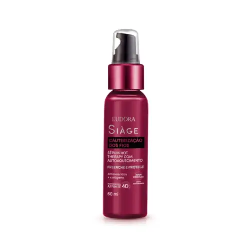 Sérum Capilar Siàge Hot Therapy Cauterização dos Fios V3 Com 60 ml