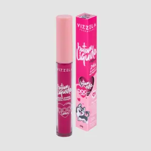 Batom Líquido Vizzela Dog Lovers Husky Cor 15 Efeito matte de longa duração vegano cruelty free Com 3,5 g