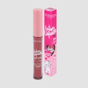 Batom Líquido Vizzela Dog Lovers Maltes cor 16 Com 3,5 g
