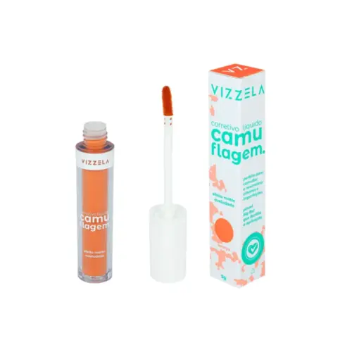 Corretivo Camuflagem Vizzela Laranja Com 5 g
