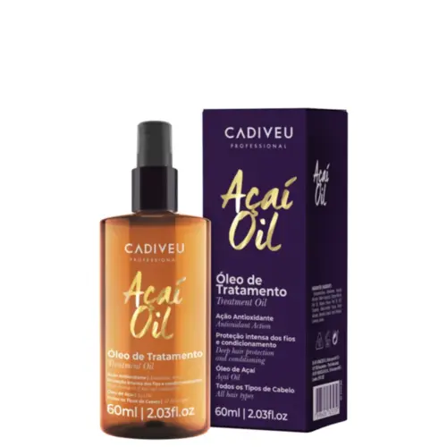 Óleo de Tratamento Capilar Cadiveu Açaí Oil Com 60 ml