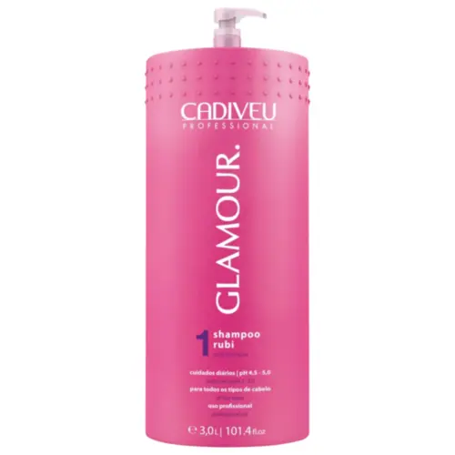 Shampoo Cadiveu Glamour Rubi Lavatório Com 3L