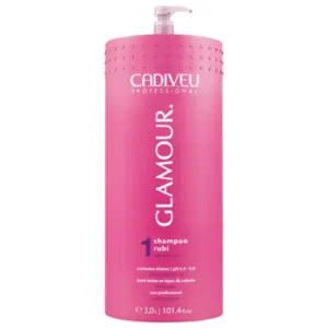Shampoo Cadiveu Glamour Rubi Lavatório Com 3L