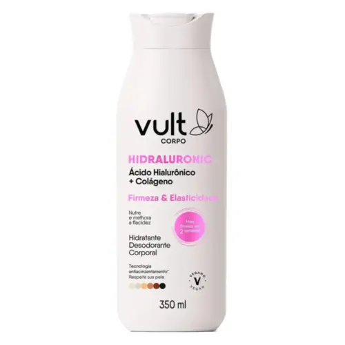 Hidratante Desodorante Corporal Vult Ácido Hialurônico e Colágeno Com 300 ml