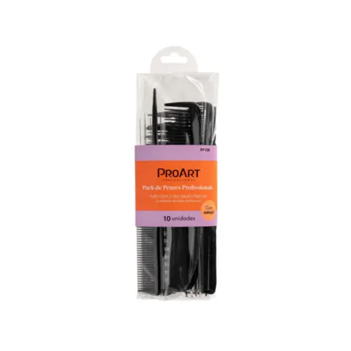 Kit de pentes profissionais Proart conjunto com pentes de diferentes tamanhos Com 10 unidades