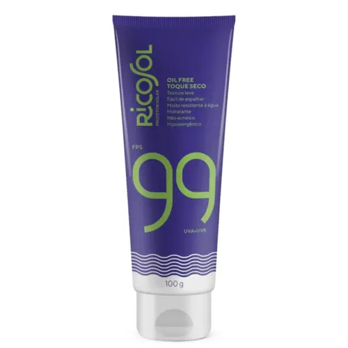 Protetor Solar Corporal Anasol Ricosol FPS 99 oil free toque seco Com 100 g