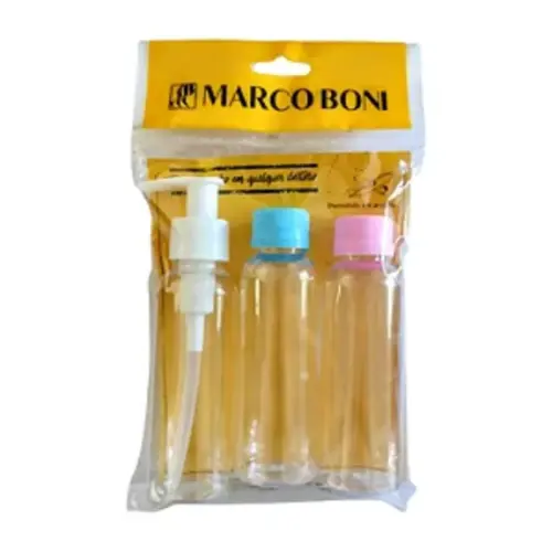 Kit para viagem Marco Boni Frascos 80 ml Com 3 unidades