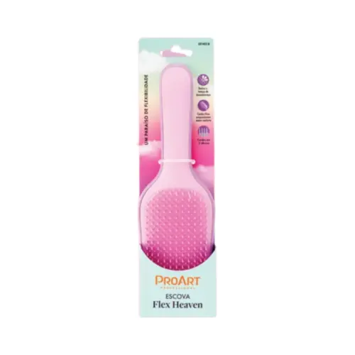 Escova redonda Proart Flex Heaven Rosa Com 1 unidade