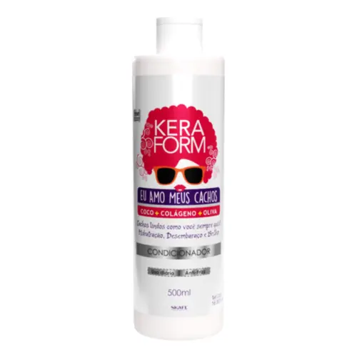 Condicionador Skafe Keraform Eu Amo Meus Cachos Com 500 ml