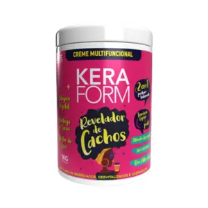 Creme Multifuncional revelador de Cachos Skafe Keraform para definição e hidratação dos fios Com 1 kg