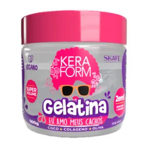 Gelatina Capilar Skafe Eu Amo Meus Cachos Com 500 g