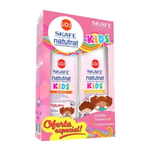 Kit Shampoo e Condicionador Natutrat Skafe SOS Kids Com 600 ml
