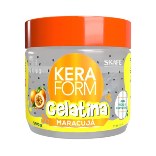 Gelatina Modeladora para Cabelos Keraform Skafe Maracujá Com 500 g