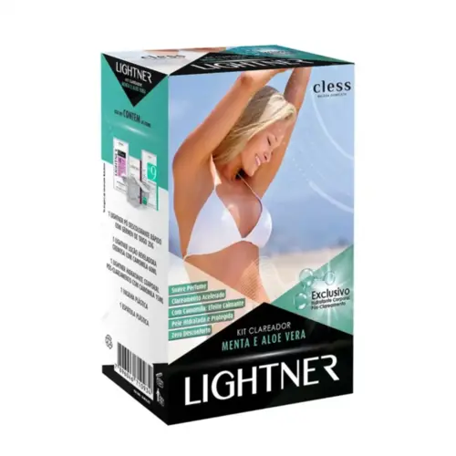 Kit Clareador Lightner Cless Menta e Aloe Vera Com 6 itens