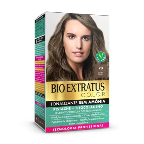 Kit tonalizante Bio Extratus 70 Louro Médio Com 135 g