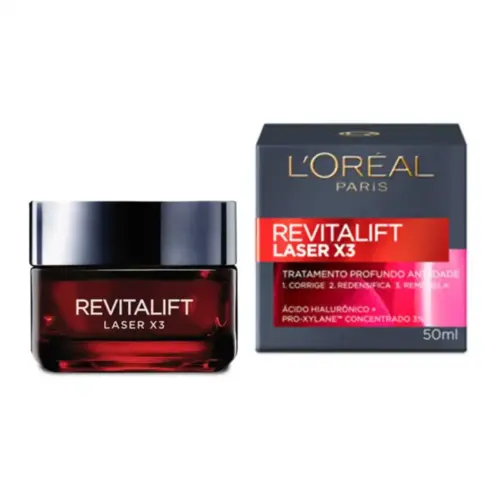 Hidratante Facial L'Oréal Paris Hidratante Anti Idade Revitalift Laserx 3 Diurno 50ml