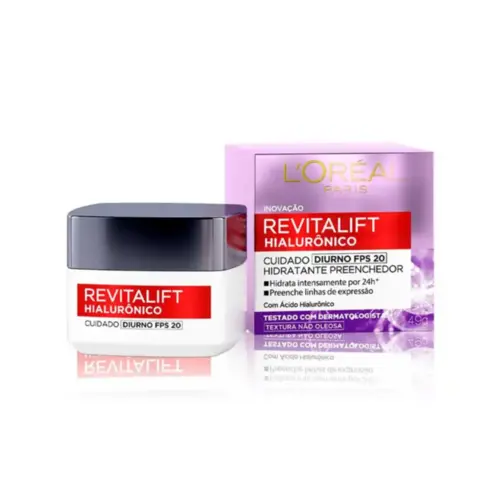 Hidratante Facial L'Oréal Revitalift Hialuronico Diurno FPS20 50ml