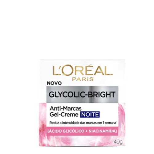 Gel Hidratante L'Oréal Paris noite Glycolic Bright anti marcas Com 49 g