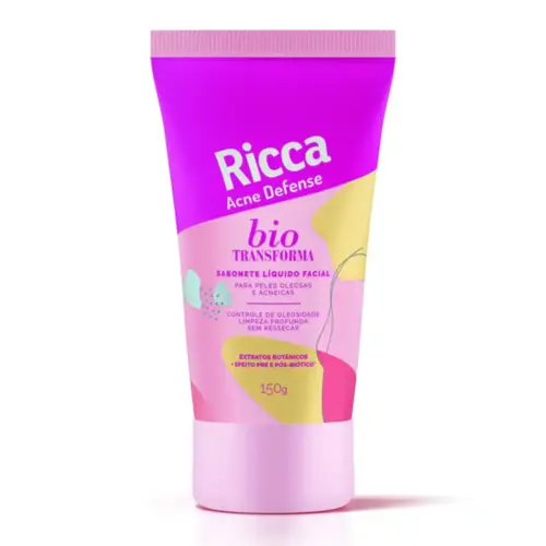 Sabonete Líquido Facial Ricca Acne Defense Com 150 g