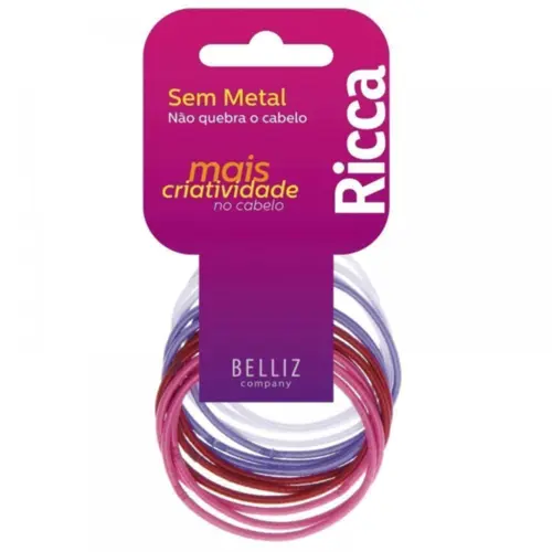Elástico Ricca sem metal 2mm Com 200 unidades