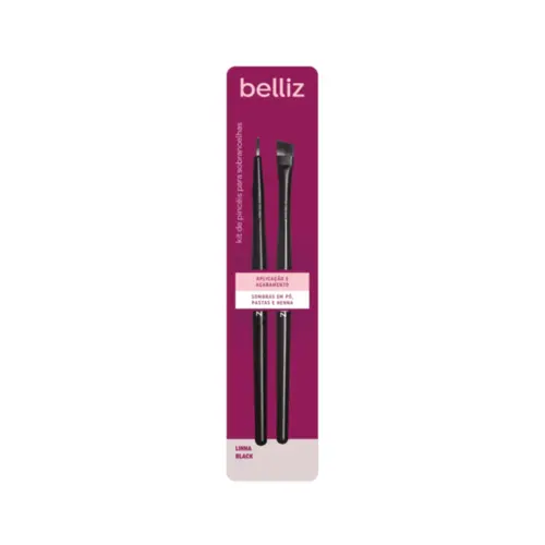 Kit pincel para tintura de sobrancelha Belliz 1006 Com 1 unidade