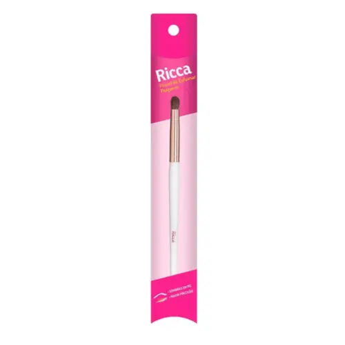 Pincel de Maquiagem Ricca Rose Gold Esfumar Pequeno Com 1 unidade