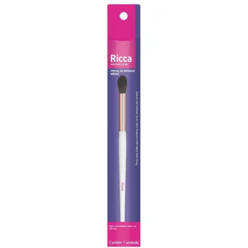 Pincel para esfumado Ricca Gold Médio Com 1 unidade