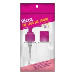 Kit de Viagem Case com Dois Frascos Colors Ricca Cod. 3320