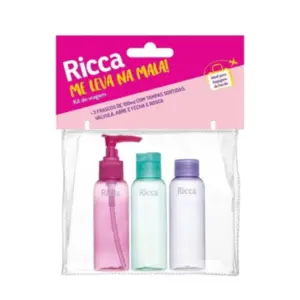 Conjunto de Viagem Ricca com 3 Frascos