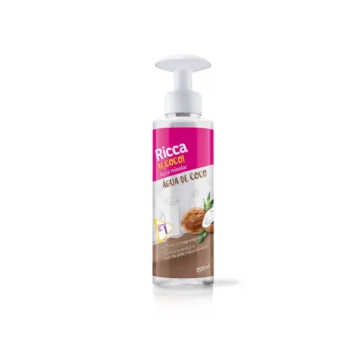 AGUA MICELAR RICCA 200ML AGUA DE COCO