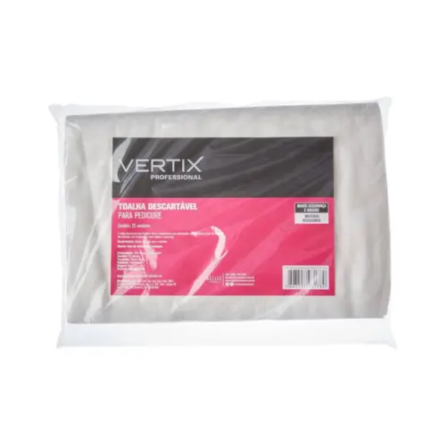 TOALHA VERTIX DESCARTAVEL PEDICURE 25 PEÇAS