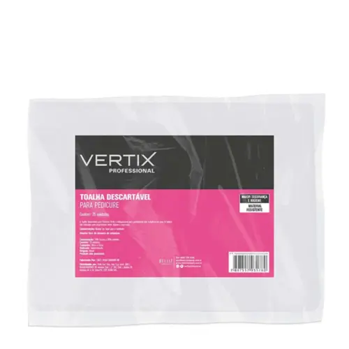 Toalha Descartável para manicure Belliz Vertix Com 25 unidades