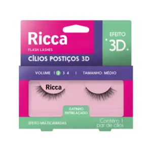 Cílios Postiços Belliz Volume 02 Médio 404 Com 1 unidade