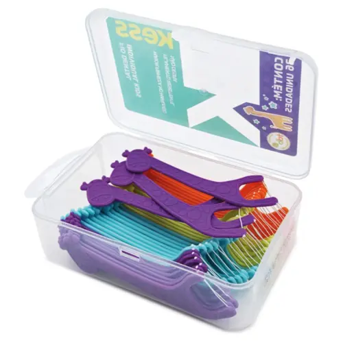 Fio Dental Belliz Kess Individual Kids Pote Com 36 unidades