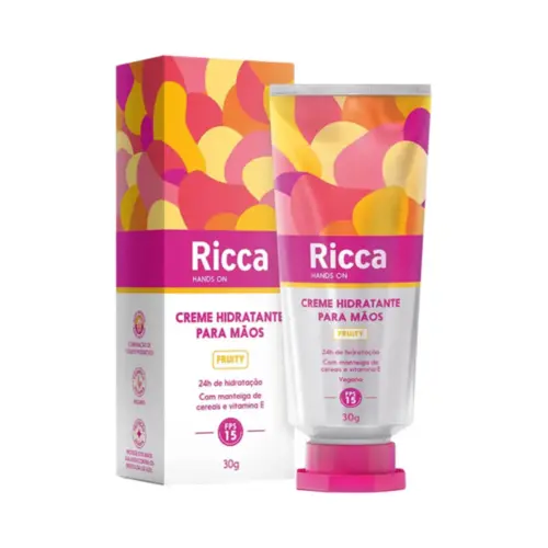 Hidratante para mãos Ricca FPS 15 Fruity Com 60 g