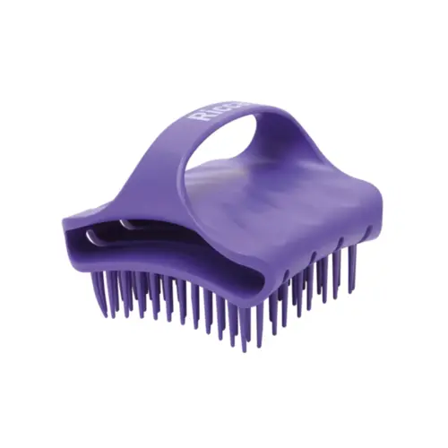 Escova Massageadora de couro cabeludo Ricca Silicone para uso no Banho limpa e massageia estimulando a circulação Com 1
