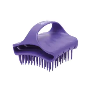 Escova Massageadora de couro cabeludo Ricca Silicone para uso no Banho limpa e massageia estimulando a circulação Com 1