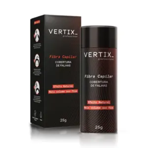 Fibra Capilar para Cabelos pretos Vertix 25g Com 25 g