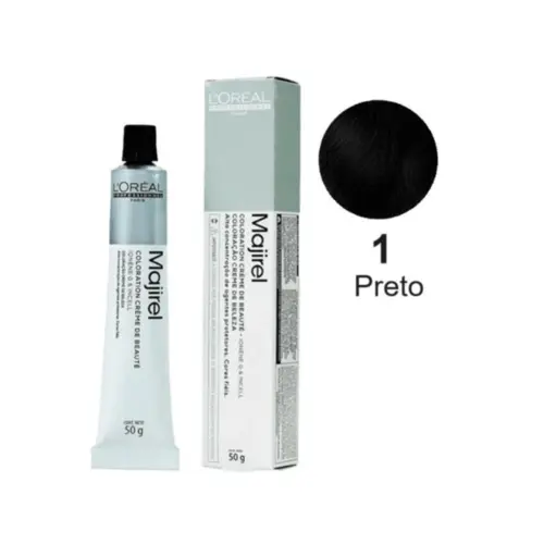 Coloração L'oreal Professionnel Majirel 1 Preto Com 60 g
