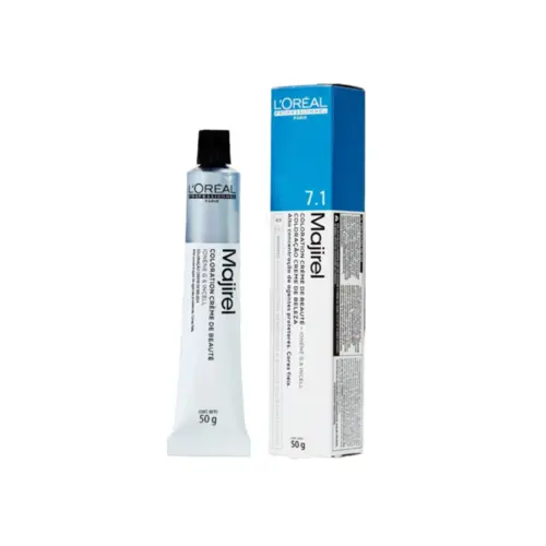Coloração L'Oréal Professionnel Majirel 7,1 Louro Acinzentado Com 50 ml
