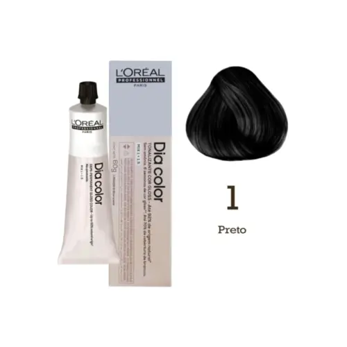 Coloração L'Oréal Professionnel Tom 1 Com 60 ml