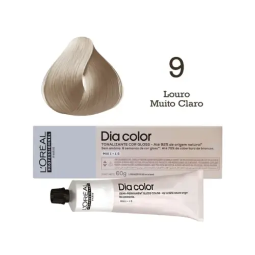 Coloração L'Oréal Professionnel Dia Color 9 Louro Muito Claro Com 60ml