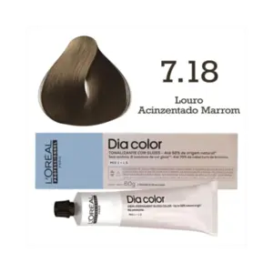Coloração L'Oréal Professionnel Dia Color 7.18 Com 60ml