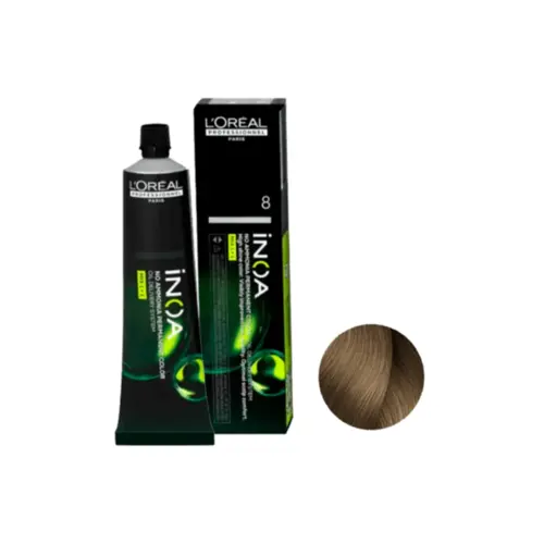 Coloração L'Oréal Professionnel INOA 8 Light Blonde Com 60 g