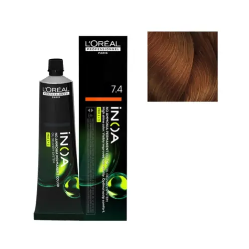 Coloração L'Oreal Professionnel INOA 7.4 sem amônia Com 60 g