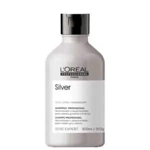 Shampoo neutralizante para Cabelos brancos e grisalhos L'Oréal Professionnel Série Expert Silver Com 300 ml