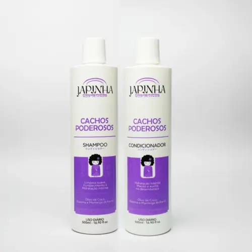 KIT JAPINHA SH+COND CACHOS PODEROSOS 500ML