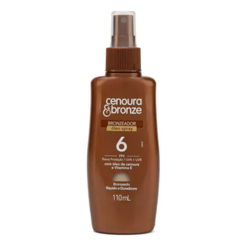 Bronzeador Cenoura e Bronze Oleo FPS6 110ml