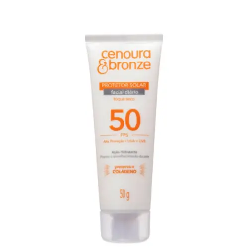 Protetor Solar Facial Cenoura & Bronze FPS50 Com 50 g